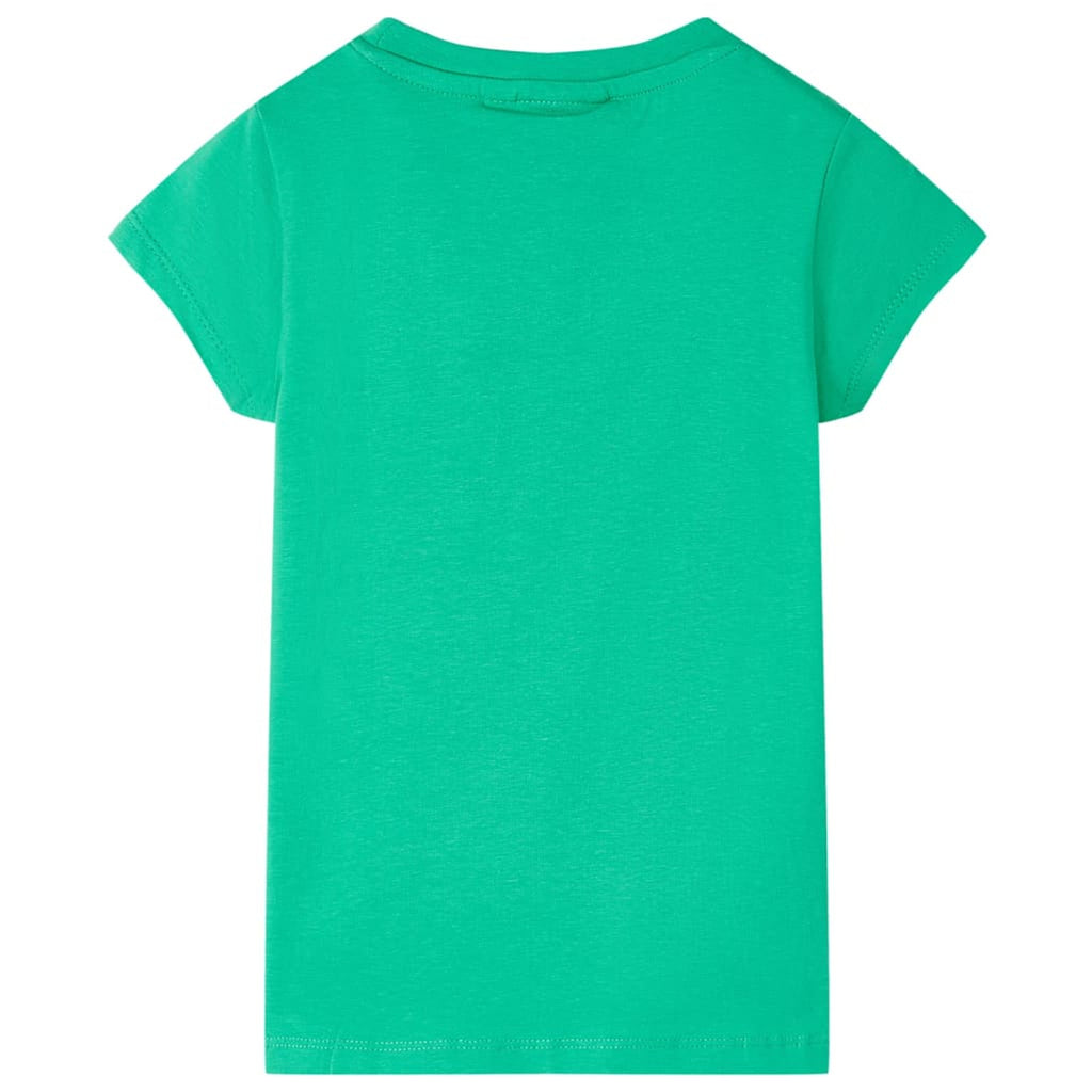 Kids T-Shirt Cotton Green 128 Children's Top Kids Clothing Kids Wear Kids'