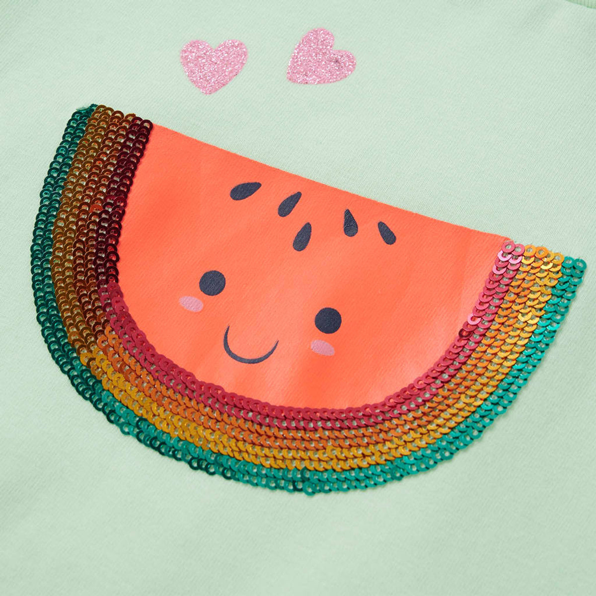 Kids T-Shirt Cotton Soft Green 128 Children's Top Kids Clothing Kids Wear