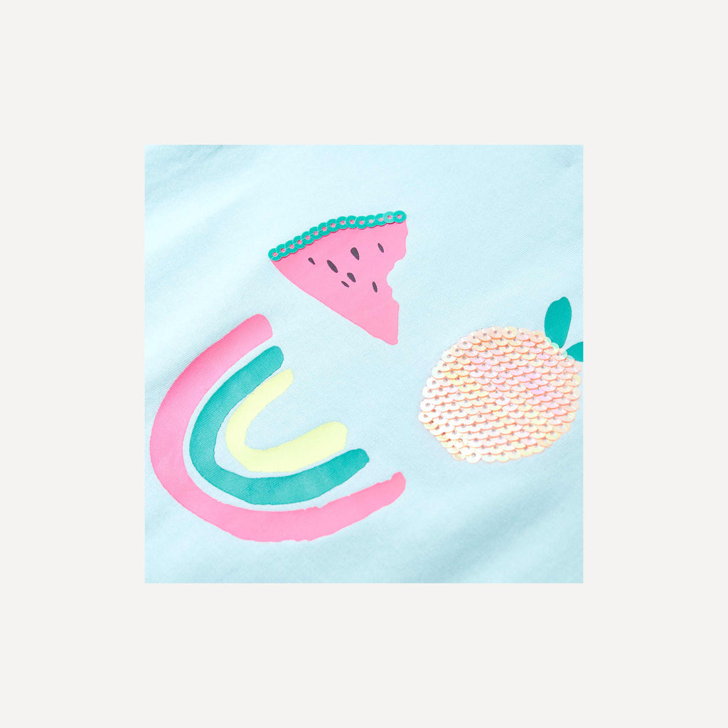 Kids T-Shirt Cotton Light Aqua 128 Children's Top Kids Clothing Kids Variant 5