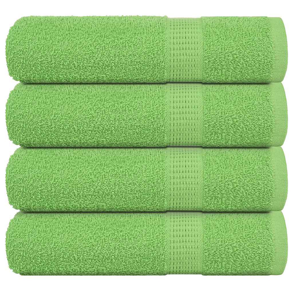 Towel Cotton Apple Green 150 x 100 cm Bathroom Bath Linen Home Towels 4 pcs