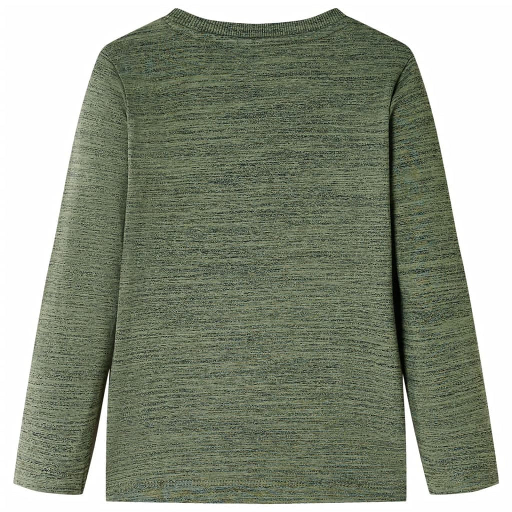 Kids T-Shirt Cotton Khaki Melange 116 Children's Top Kids Clothing Variant 2