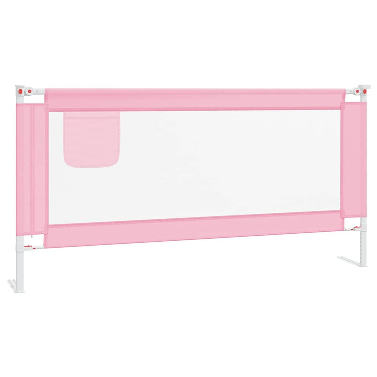 Toddler Safety Bed Rail Fabric (100% Polyester) Pink 180 x 25 x 95 cm Bedguard