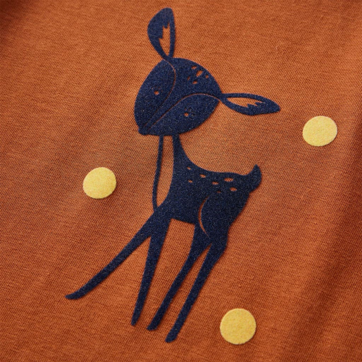 Kids T-Shirt Cotton Cognac 128 Children's Top Kids Clothing Kids Wear Kids'