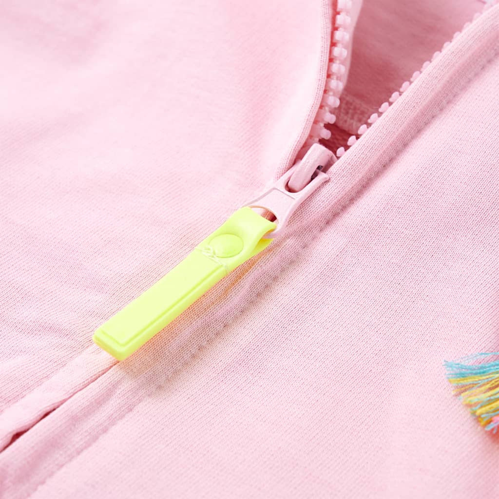 Sweatshirt Cotton Bright Pink 104 Kids Clothing Children's Top Kids Wear Zip