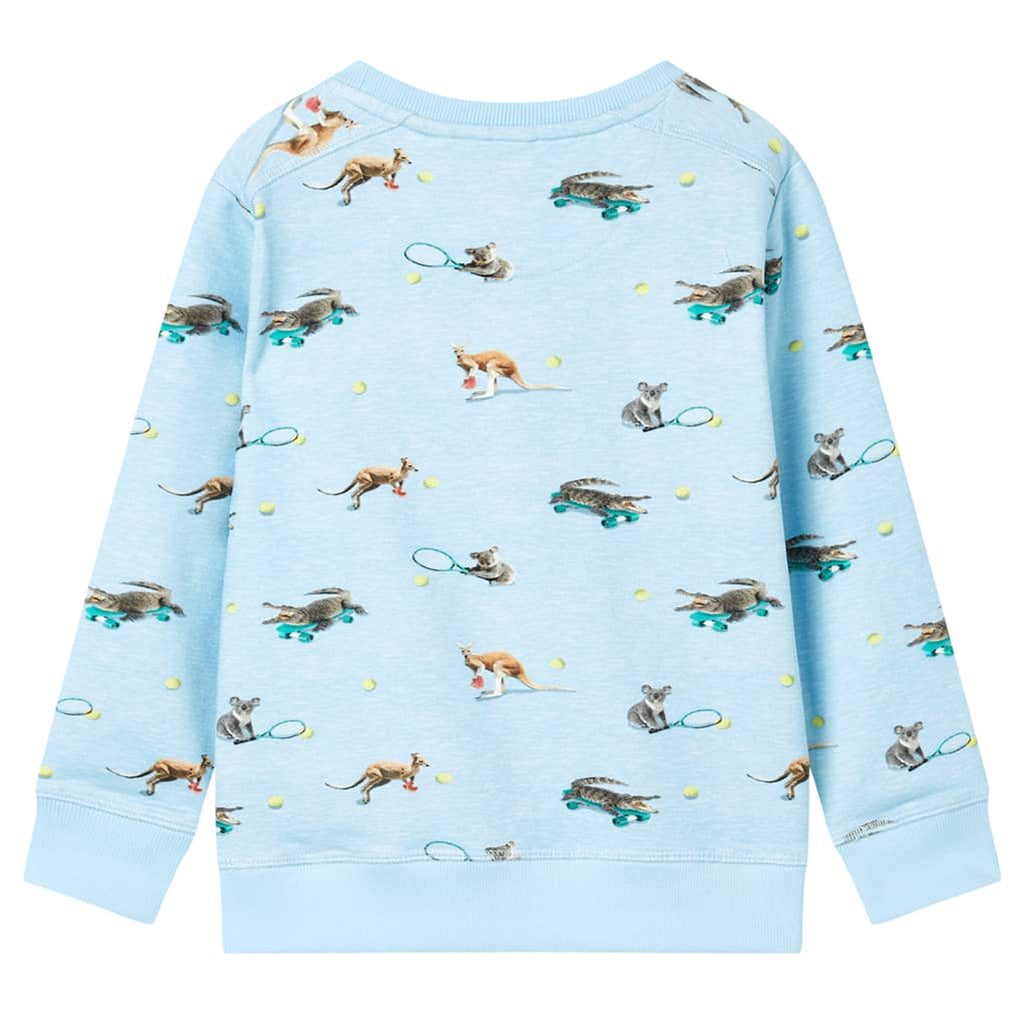 Sweatshirt Cotton Light Blue Melange 116 Kids Clothing Children's Top Kids