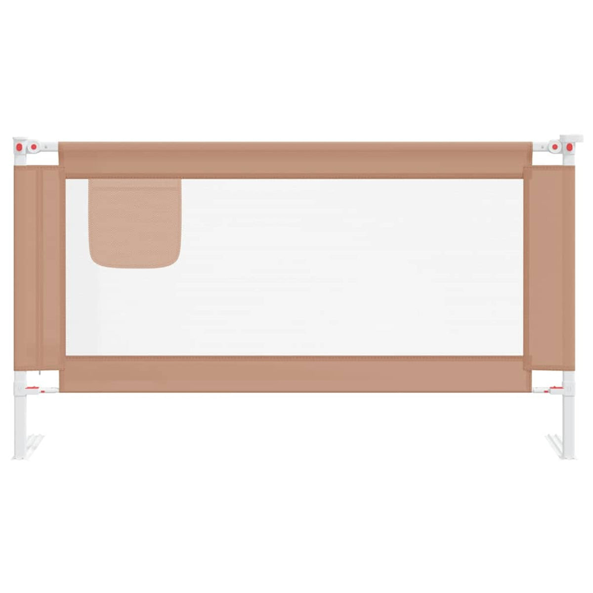 Toddler Safety Bed Rail Fabric (100% Polyester) Taupe 150 x 25 x 95 cm