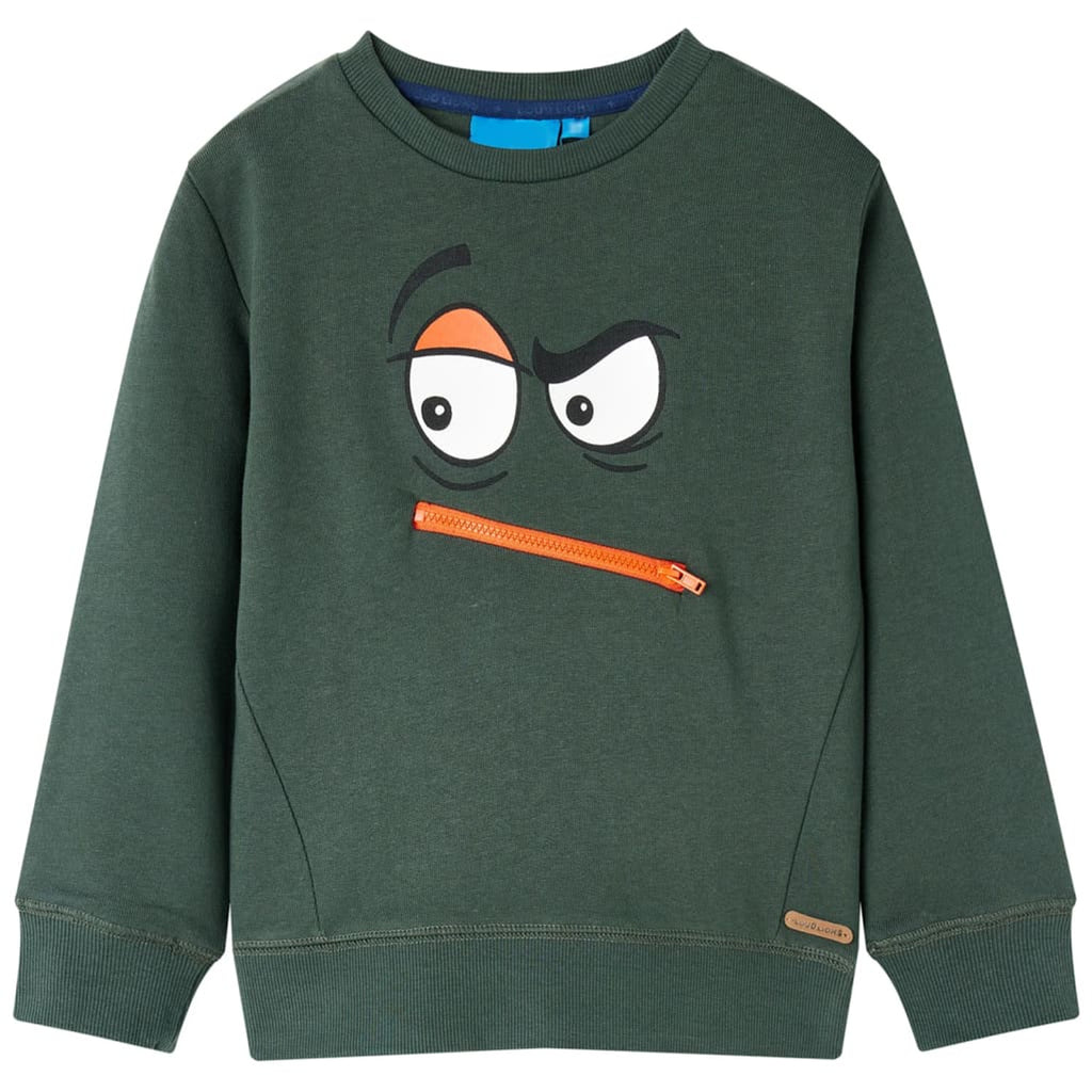 Sweatshirt Cotton Dark Green 104 Kids Clothing Children's Top Kids Variant 4