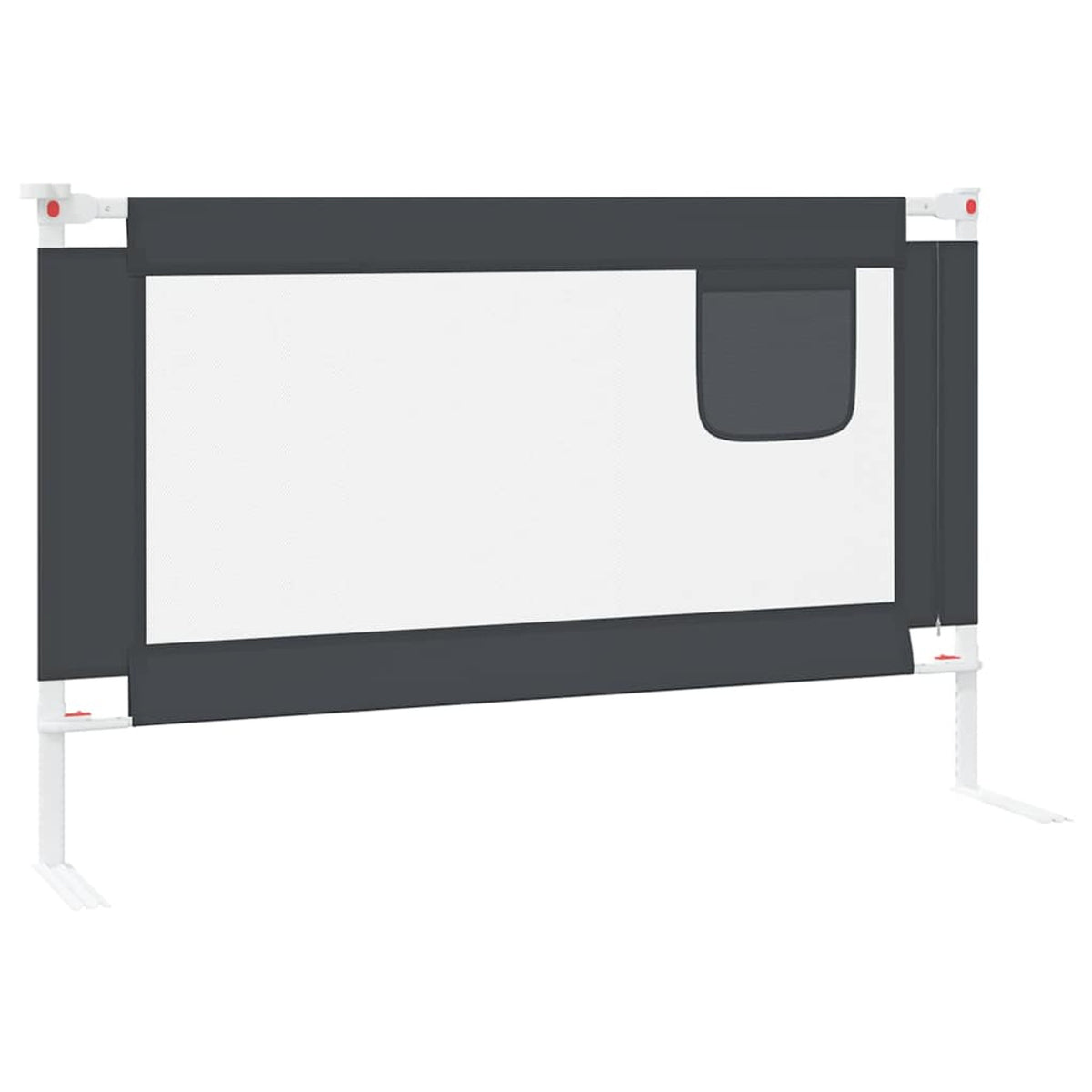 Toddler Safety Bed Rail Dark Fabric (100% Polyester) Dark Grey 120 x 25 x 95