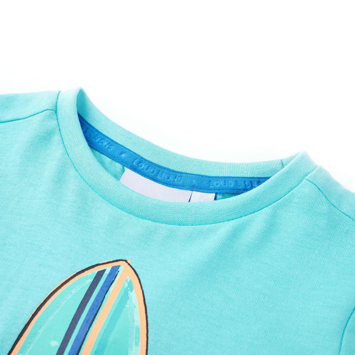 Kids T-Shirt Cotton Aqua 116 Children's Top Kids Clothing Kids Wear Kids' Tops