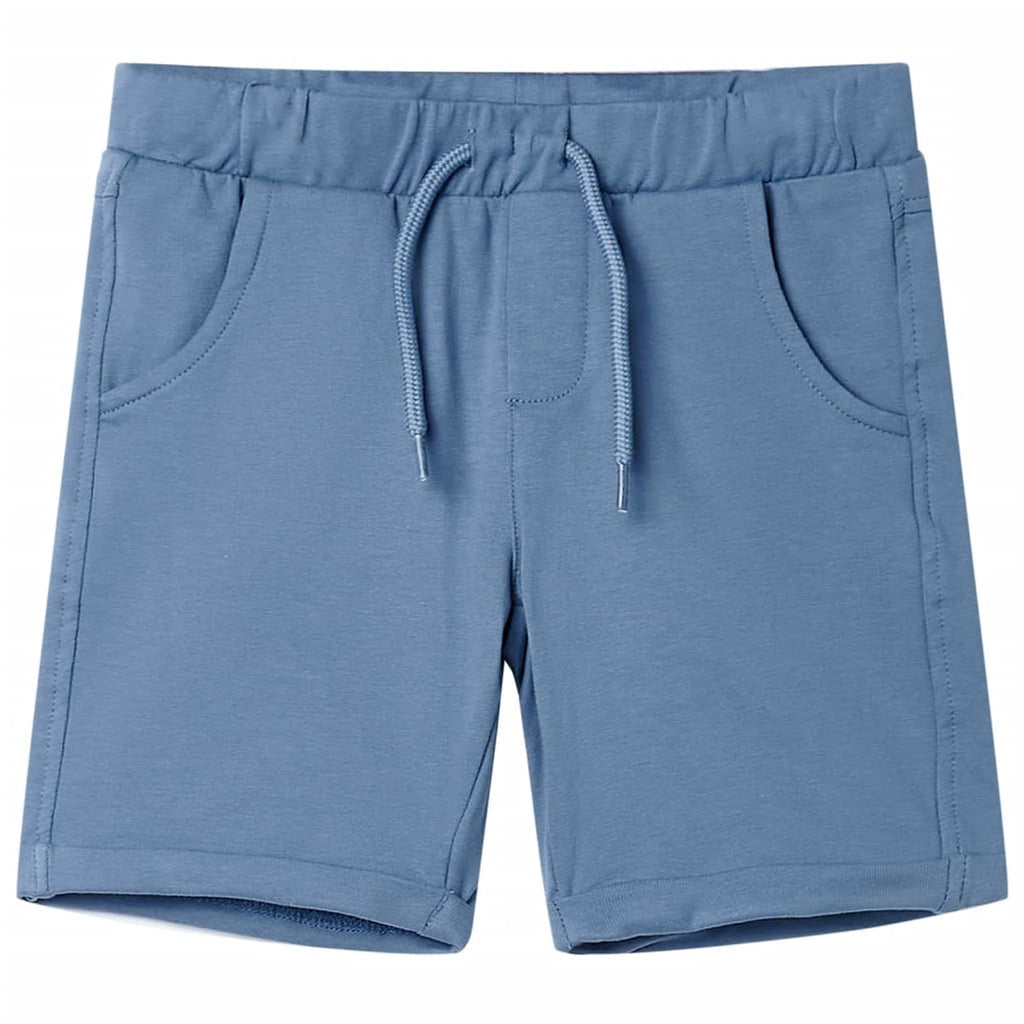 Shorts Cotton Dark Blue 140 Kids' Bottoms Kids' Bottom Kids'Shorts Drawstring