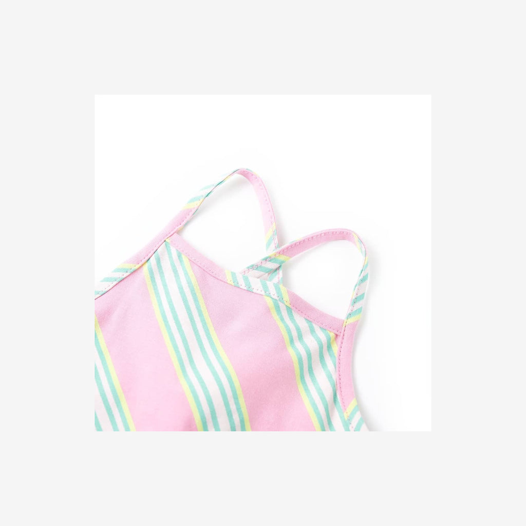 Dress Cotton Pink 104 Kids' Dresses Kids' Dresse Kids'Dress Drawstring 104