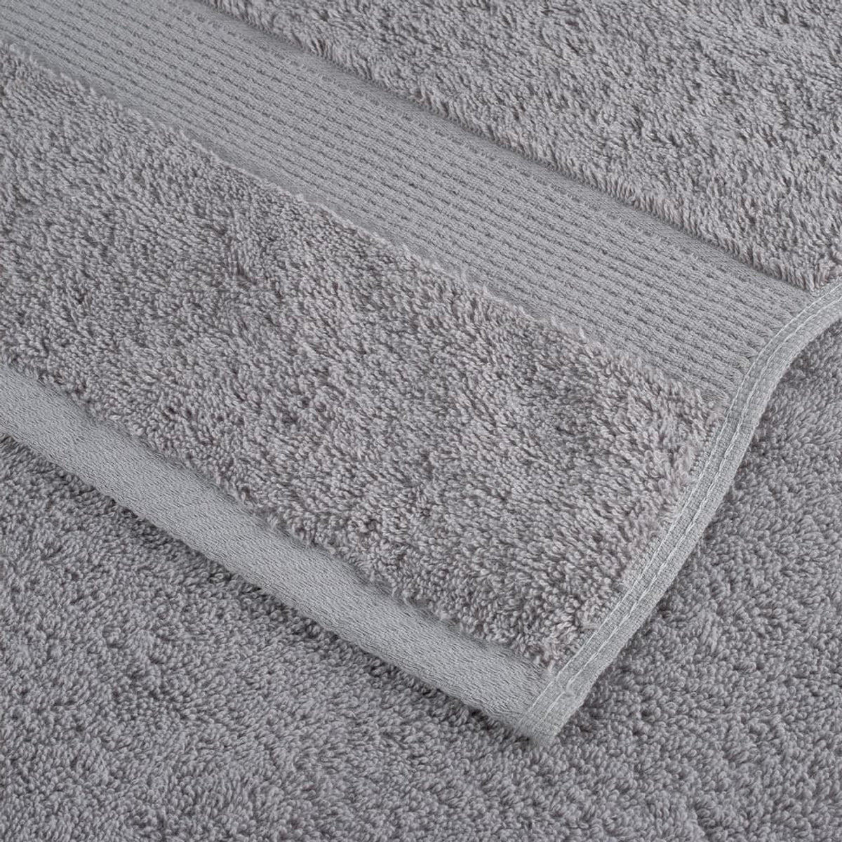 Towel Cotton Grey 200 x 100 cm Bathroom Bath Linen Home Towels 4 pcs SOLUND