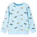 Sweatshirt Cotton Light Blue Melange 140 Kids Clothing Children's Top Kids