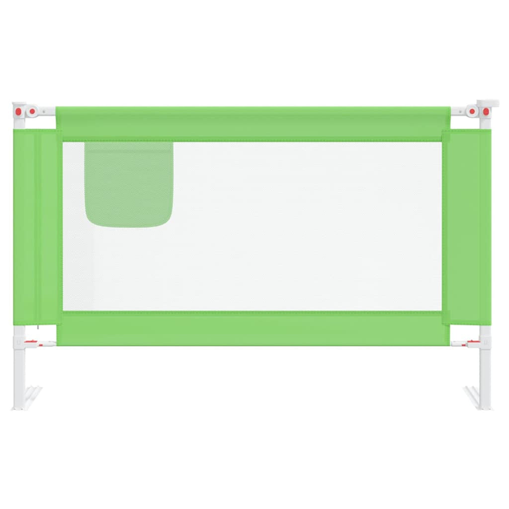 Toddler Safety Bed Rail Fabric (100% Polyester) Green 120 x 25 x 95 cm