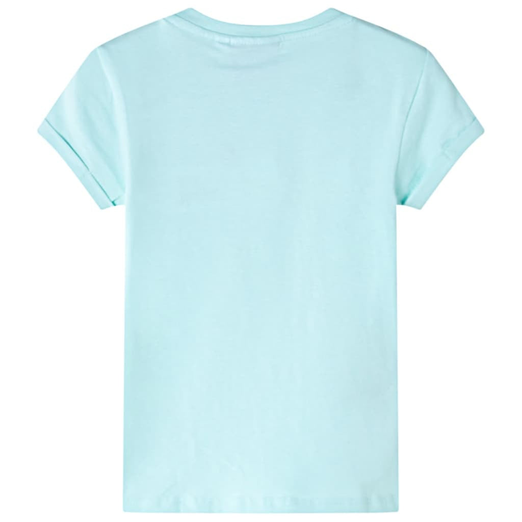 Kids T-Shirt Cotton Light Aqua 128 Children's Top Kids Clothing Kids Variant 5