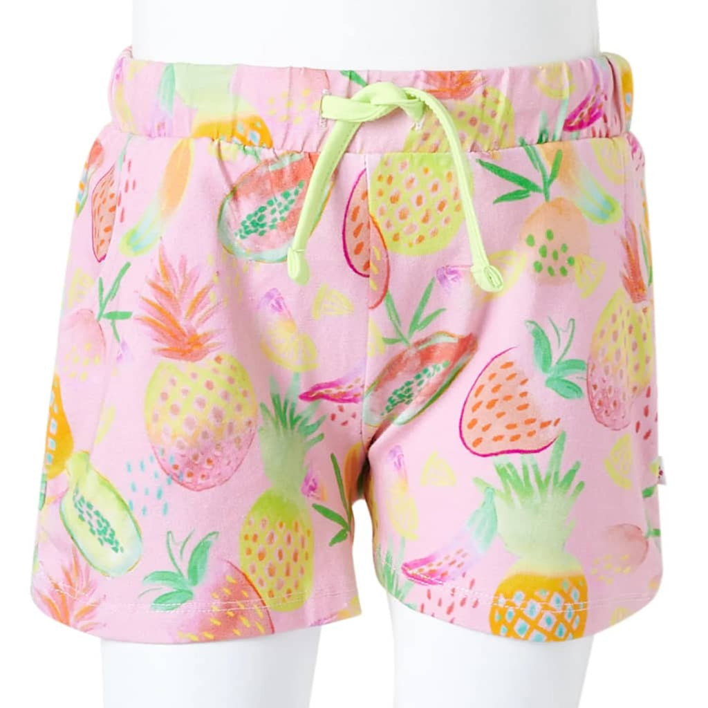 Shorts Cotton Soft Pink 104 Kids' Bottoms Kids' Bottom Kids'Shorts Drawstring