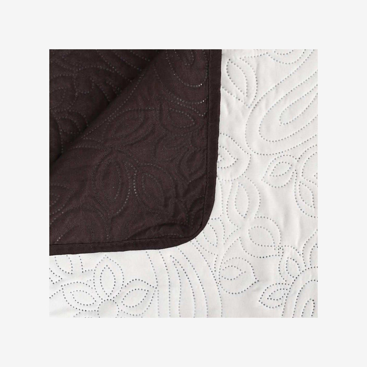 Double-Sided Quilted Bedspread Microfibre With Pp Cotton Fi Cream 240 x 220 cm