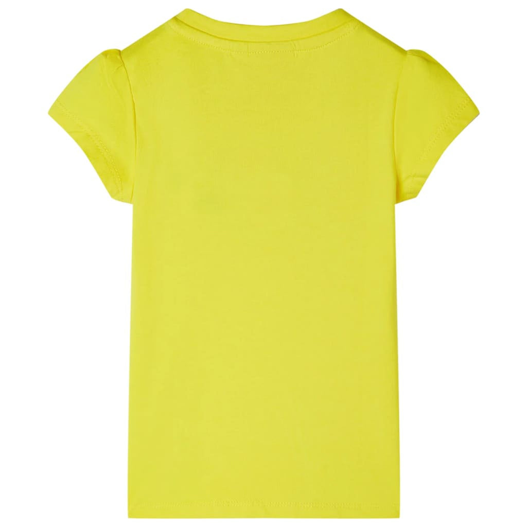 Kids T-Shirt Cotton Bright Yellow 140 Children's Top Kids Clothing Kids Wear