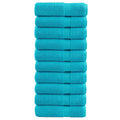 Towel Cotton Turquoise 140 x 70 cm Bathroom Bath Linen Home Towels Variant 2
