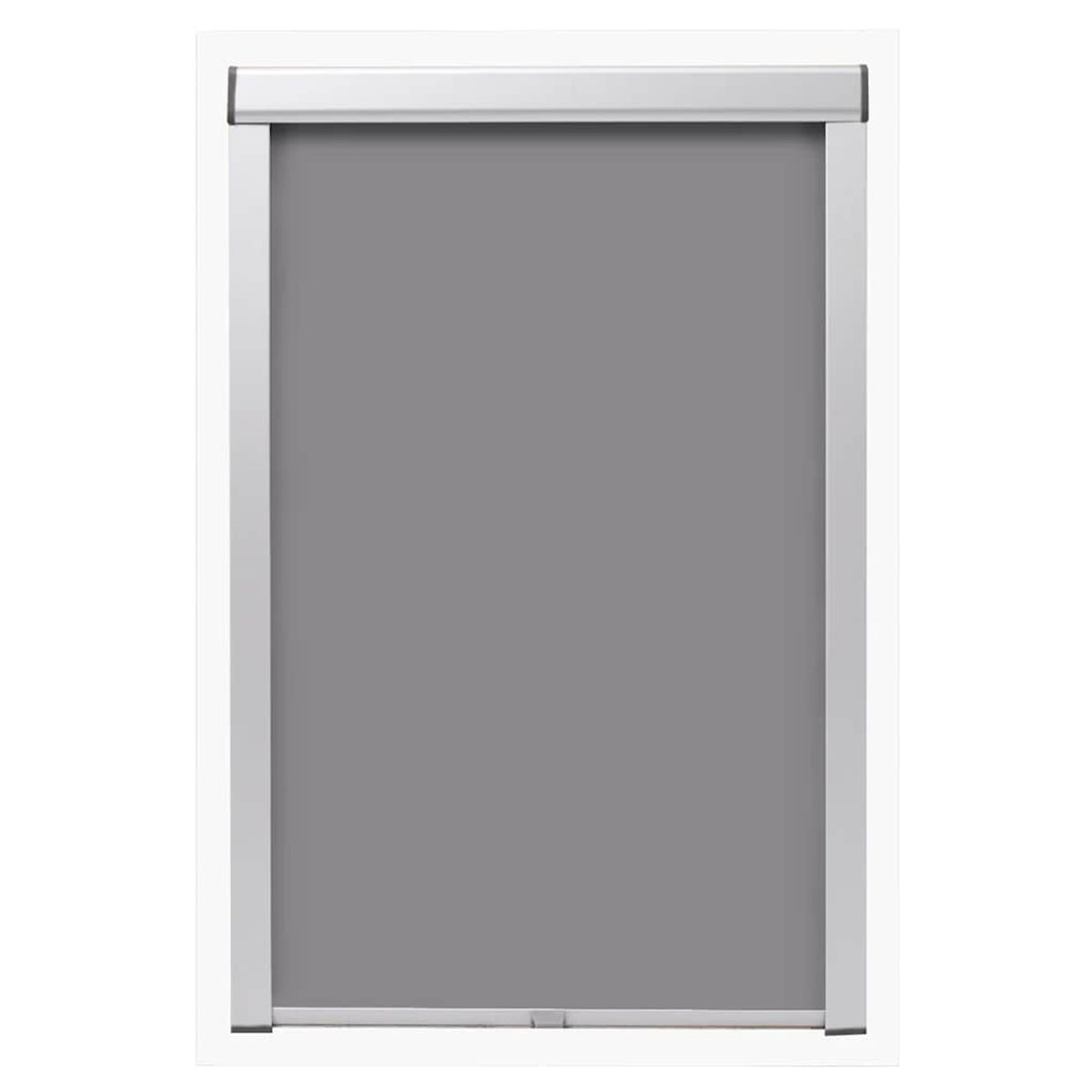Roller Blind Blackout Fabric Grey 60.3 x 98.2 cm Window Shade Window Covering