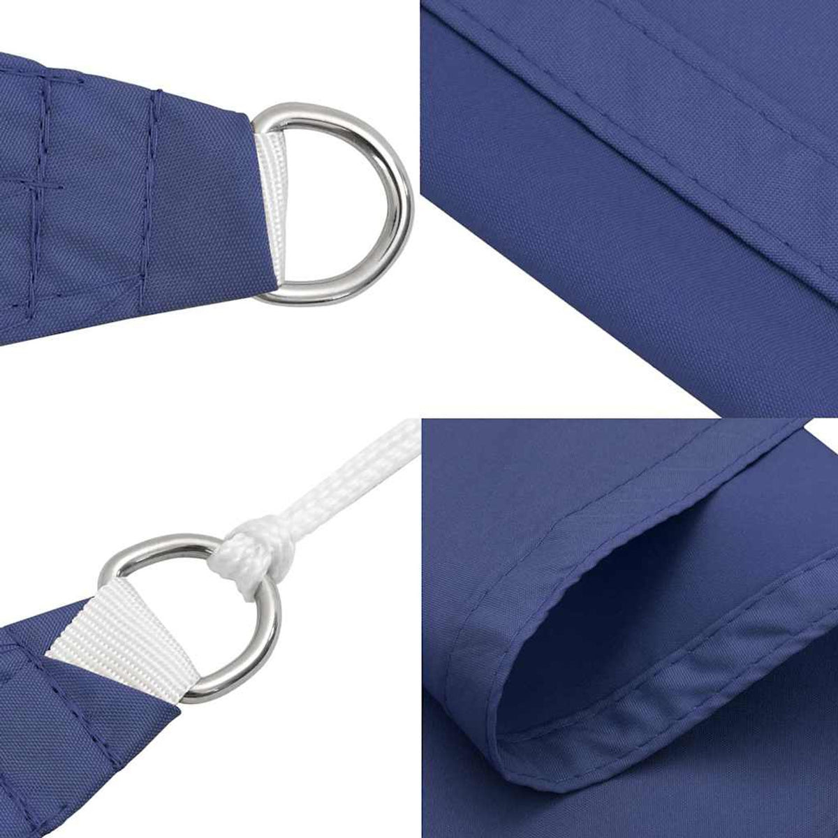Sunshade Sail Oxford Fabric Blue Water Resistant UV Resistant 400 x 500 x 500