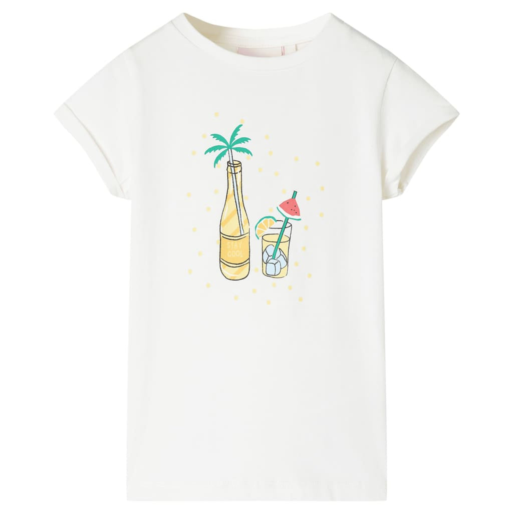 Kids T-Shirt Cotton Ecru 128 Children's Top Kids Clothing Kids Wear Variant 8