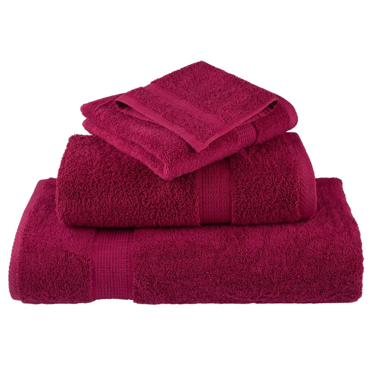 Towel Cotton Bordeaux 30 x 30 cm Bathroom Bath Linen Home Towels 2 Variant 2
