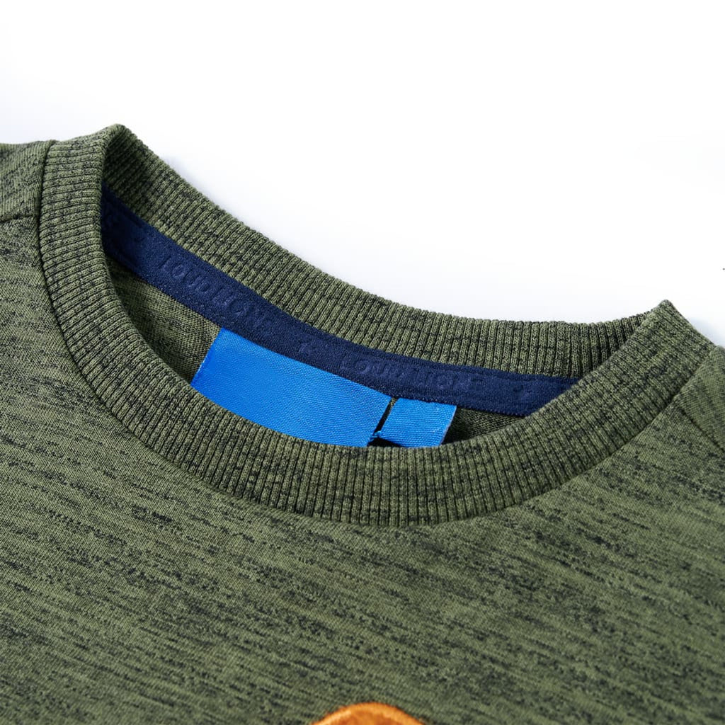 Kids T-Shirt Cotton Khaki Melange 104 Children's Top Kids Clothing Variant 3