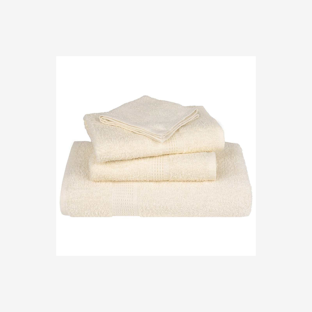 Towel Cotton Cream 140 x 70 cm Bathroom Bath Linen Home Towels 10 pcs Shower