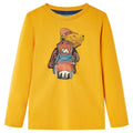 Kids T-Shirt Cotton Ochre 128 Children's Top Kids Clothing Kids Wear Variant 2