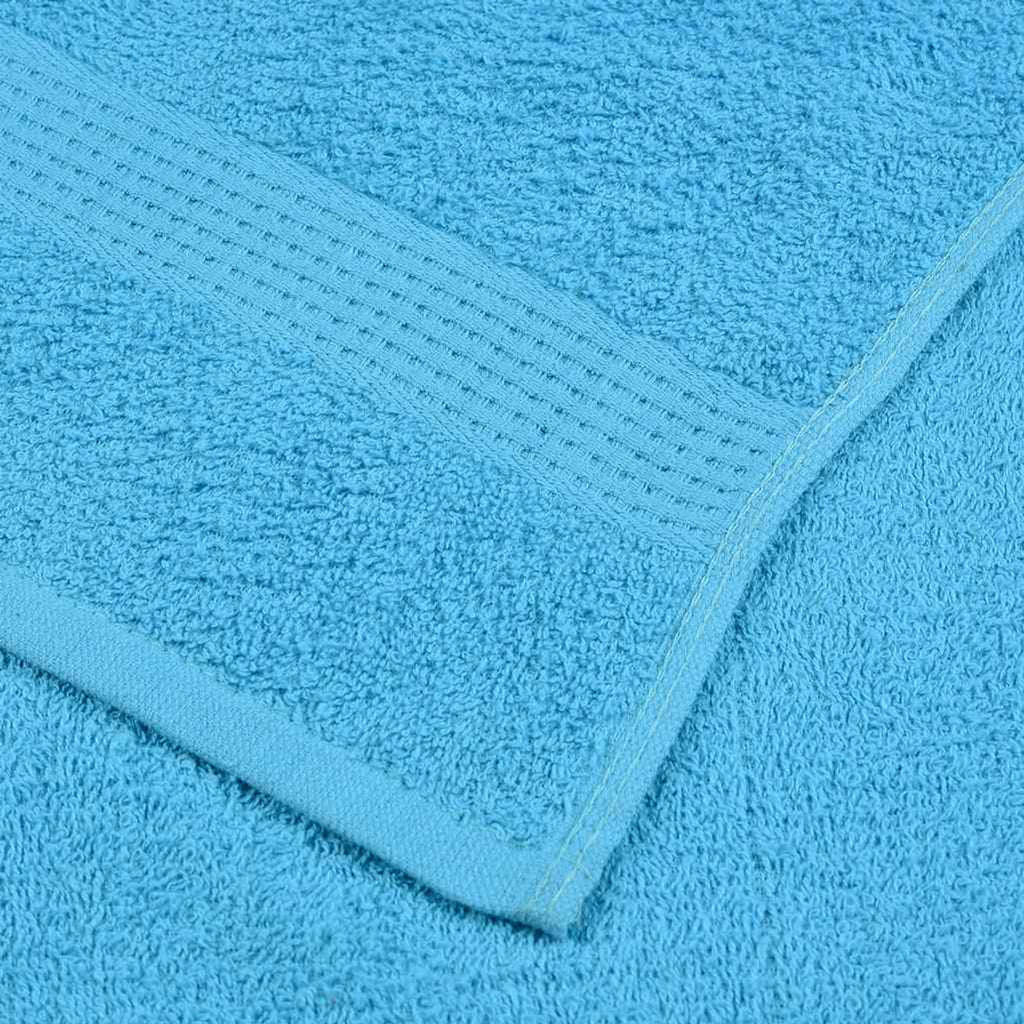 Towel Cotton Turquoise 50 x 30 cm Bathroom Bath Linen Home Towels 2 pcs Guest