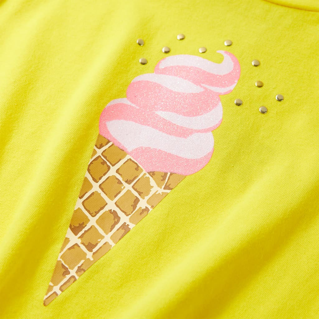Kids T-Shirt Cotton Yellow 128 Children's Top Kids Clothing Kids Variant 3
