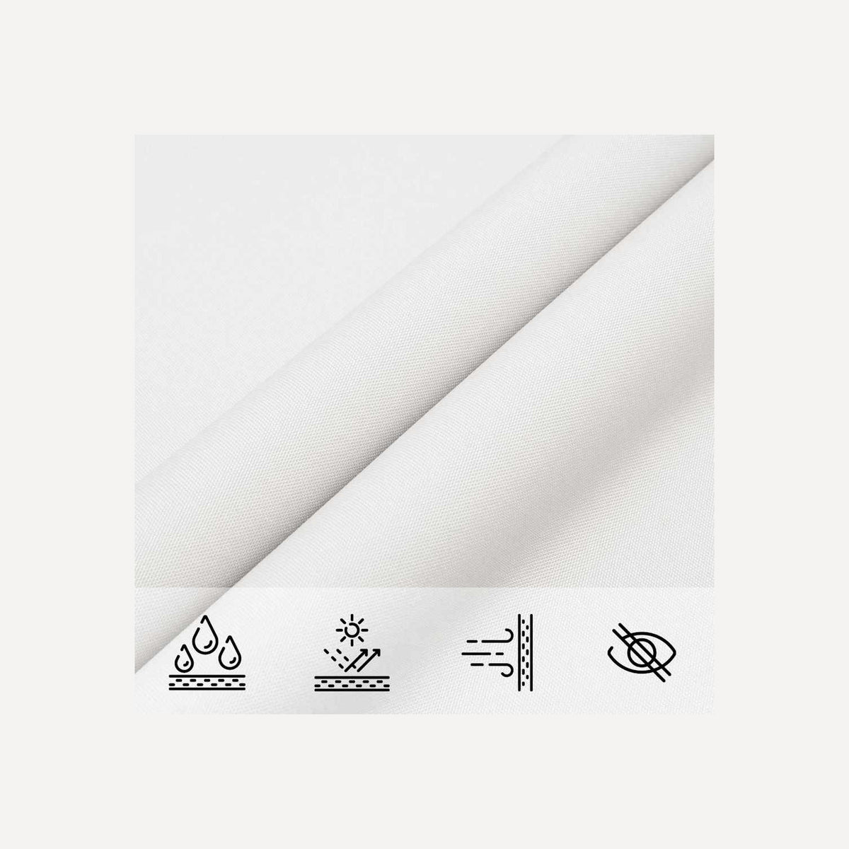 Sunshade Sail Oxford Fabric White Water Resistant UV Resistant Variant 14