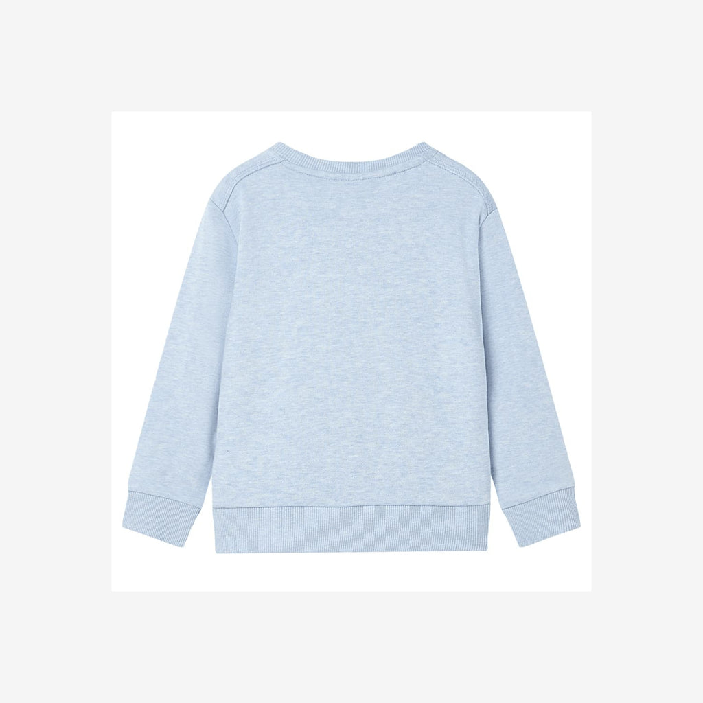 Sweatshirt Cotton Soft Blue Melange 116 Kids Clothing Children's Top Variant 2