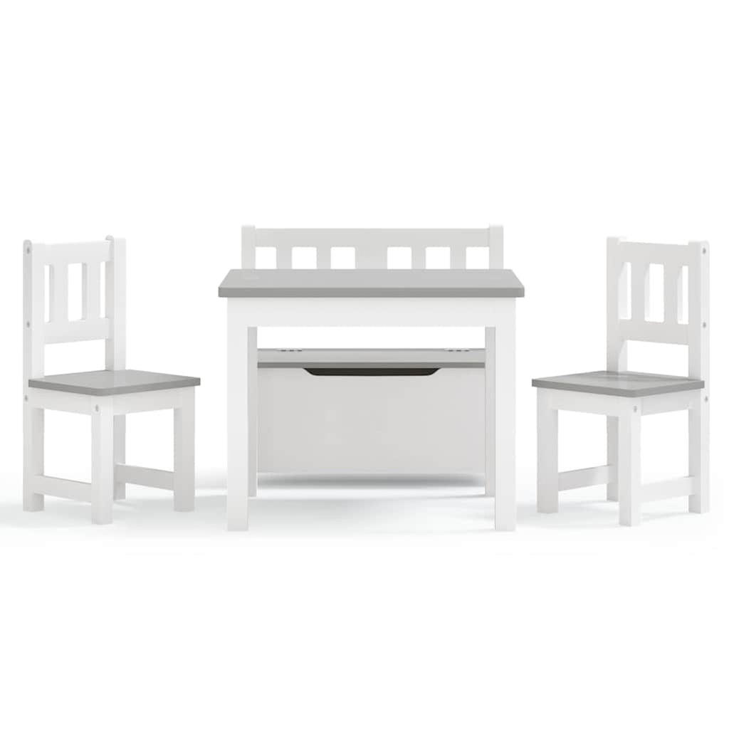 Table Mdf White 60 x 50 x 48 cm Furniture Home Dining Baby Toddler Variant 3