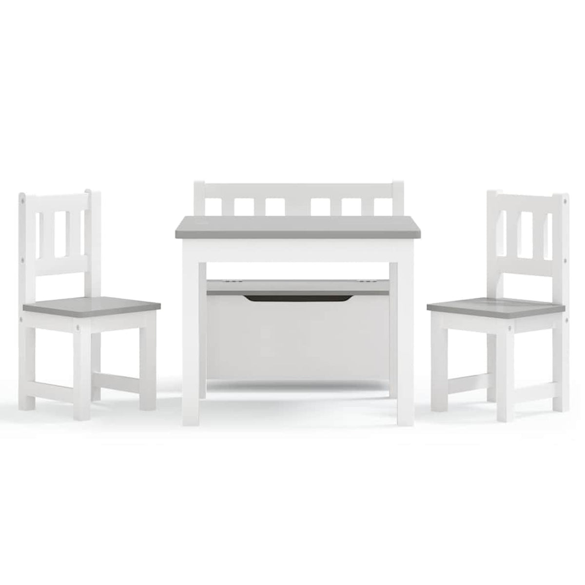 Table Mdf White 60 x 50 x 48 cm Furniture Home Dining Baby Toddler Variant 3