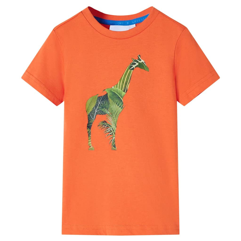 Kids T-Shirt Cotton Bright Orange 140 Children's Top Kids Clothing Kids Wear