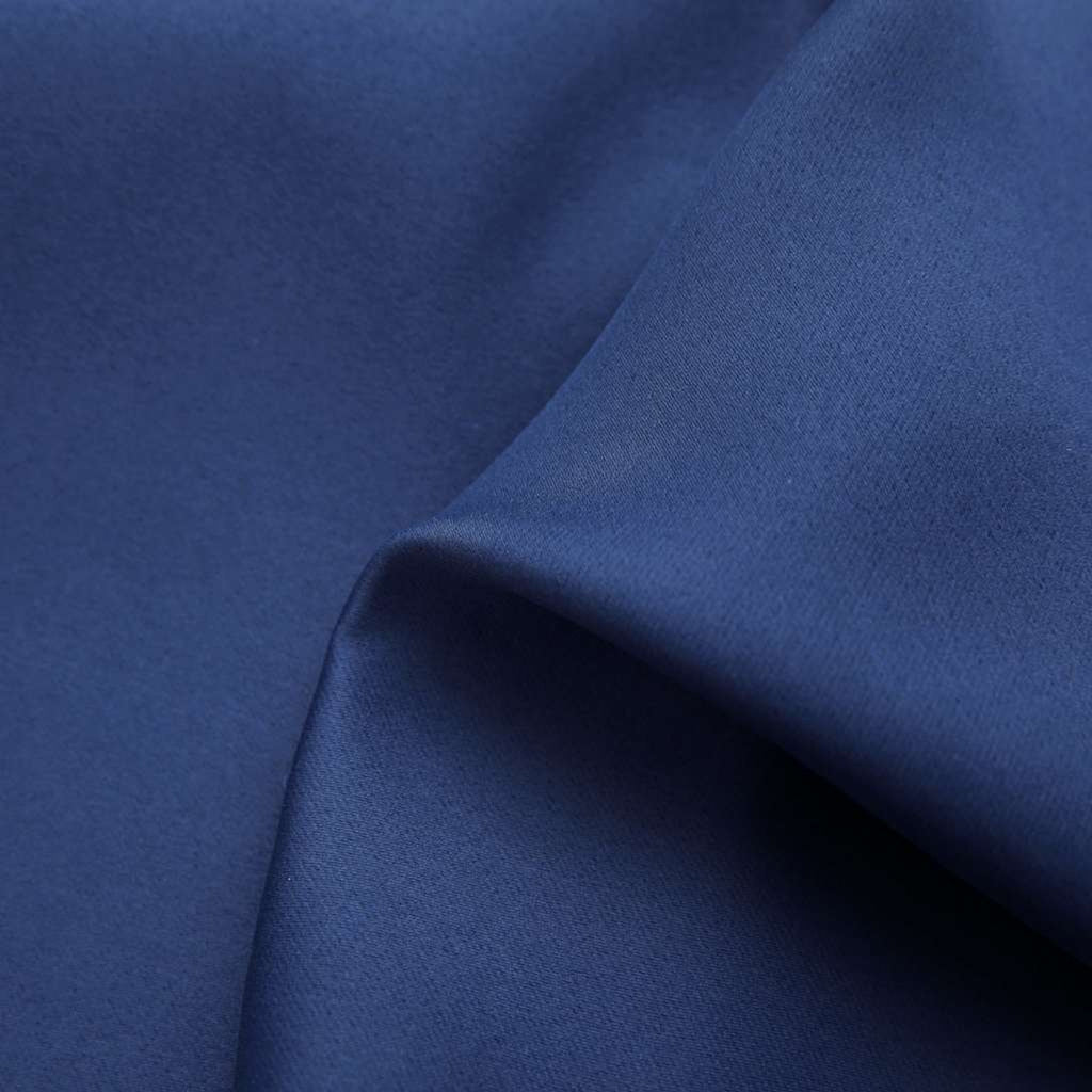 Blackout Curtain Polyester Blue 140 x 175 cm Window Dressing Home Furnishings