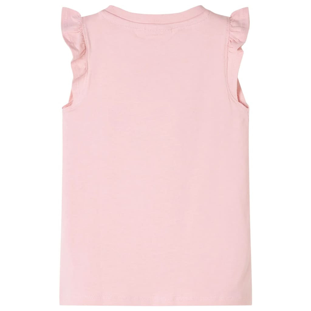 Kids T-Shirt Cotton Light Pink 116 Children's Top Kids Clothing Kids Wear