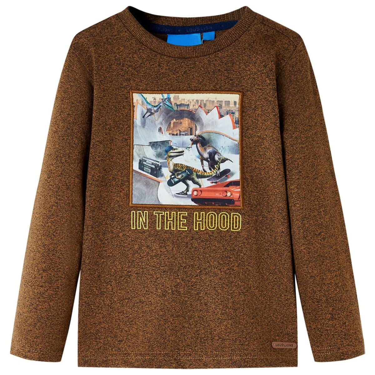 Kids T-Shirt Cotton Cognac Melange 116 Children's Top Kids Clothing Kids Wear