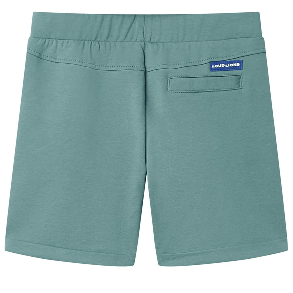 Shorts Cotton Old Petrol 140 Kids' Bottoms Kids' Bottom Kids'Shorts Drawstring
