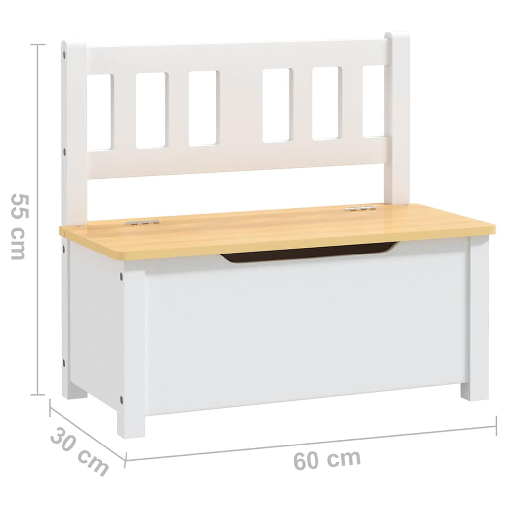 Table Mdf White 60 x 50 x 48 cm Furniture Home Dining Baby Toddler Variant 4