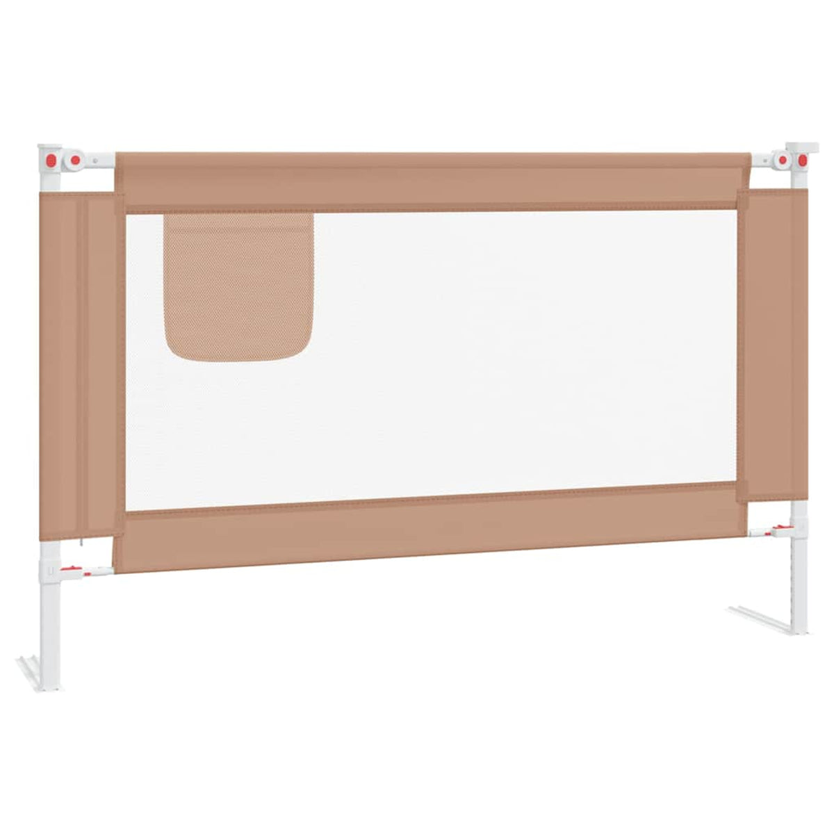 Toddler Safety Bed Rail Fabric (100% Polyester) Taupe 120 x 25 x 95 cm