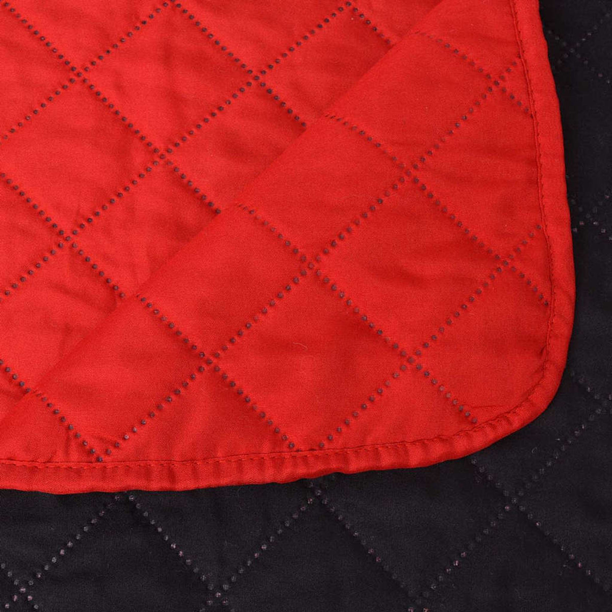Double-Sided Quilted Bedspread Microfibre With Pp Cotton Fi Red 210 x 170 cm