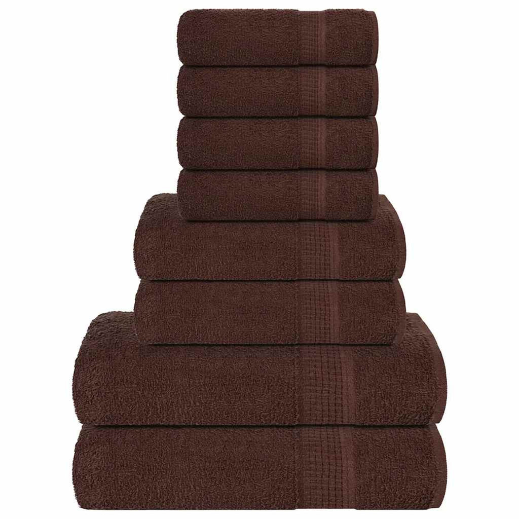Towel Cotton Brown 30 x 50 cm Bathroom Bath Linen Home Bath Towels & Flannels