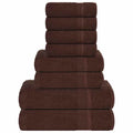 Towel Cotton Brown 30 x 50 cm Bathroom Bath Linen Home Bath Towels & Flannels