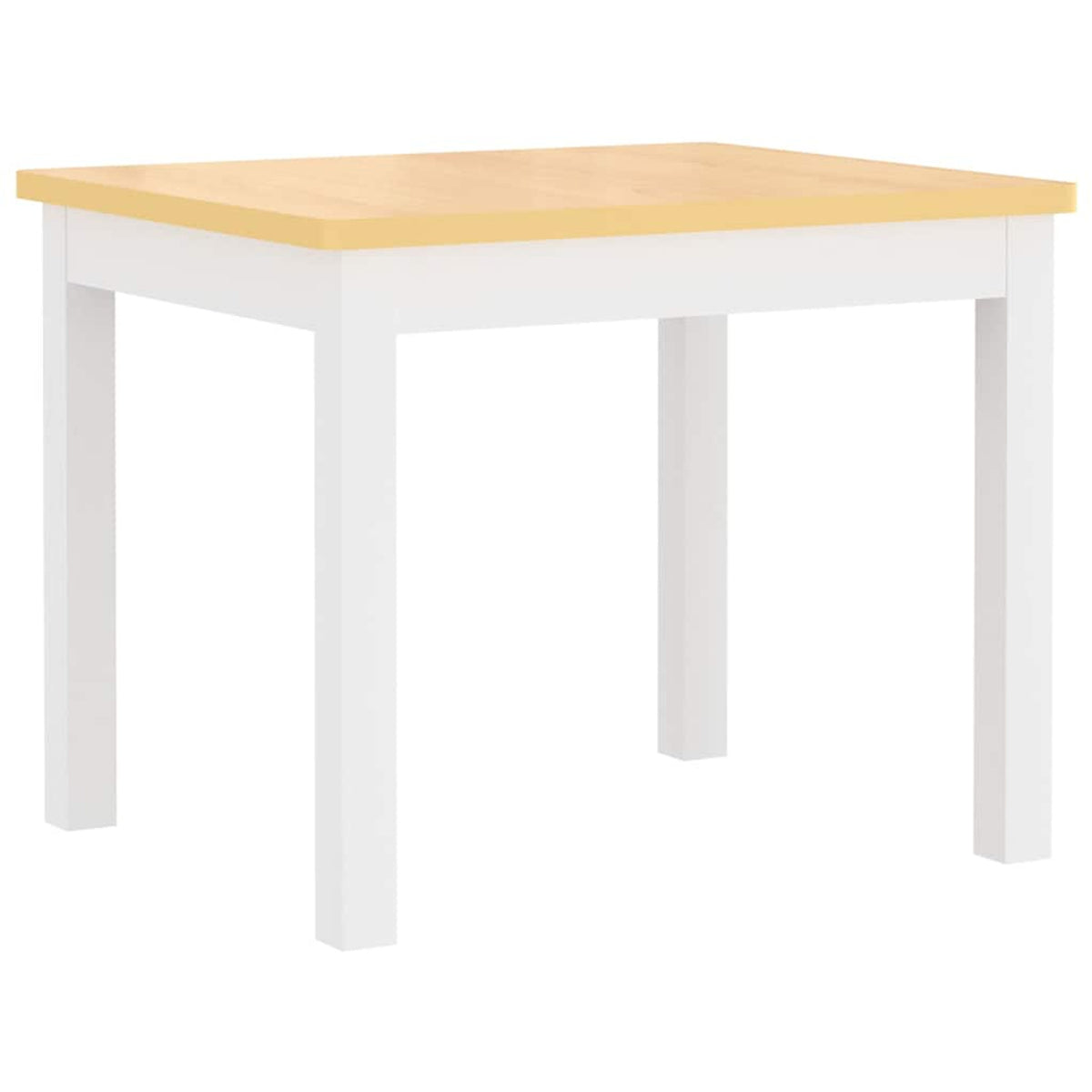 Table Mdf White 60 x 50 x 48 cm Furniture Home Dining Baby Toddler Variant 2