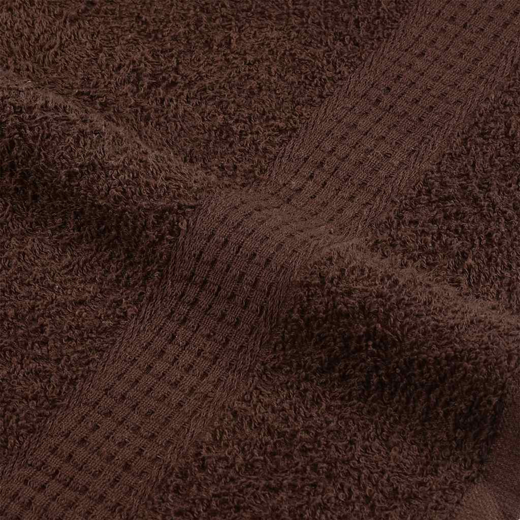 Towel Cotton Brown 50 x 30 cm Bathroom Bath Linen Home Towels 2 pcs Guest