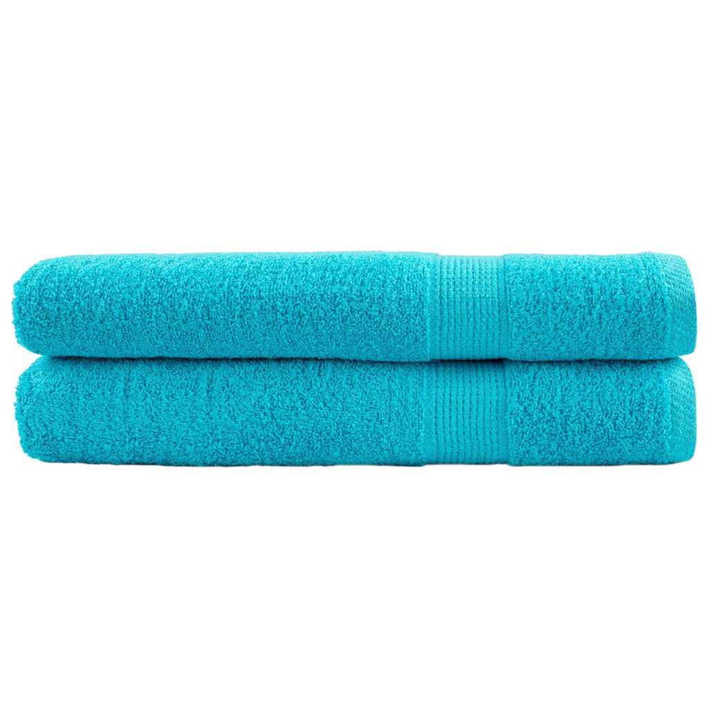 Towel Cotton Turquoise 200 x 100 cm Bathroom Bath Linen Home Towels Variant 2