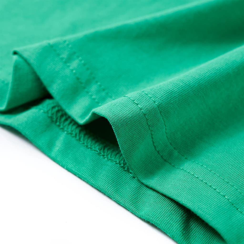 Kids T-Shirt Cotton Green 140 Children's Top Kids Clothing Kids Wear Variant 2